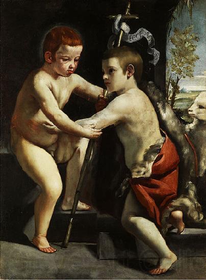 CAGNACCI, Guido Baptist as children France oil painting art